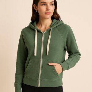 Shambhala Sage Green Full-Zip Hoodie – Size XS